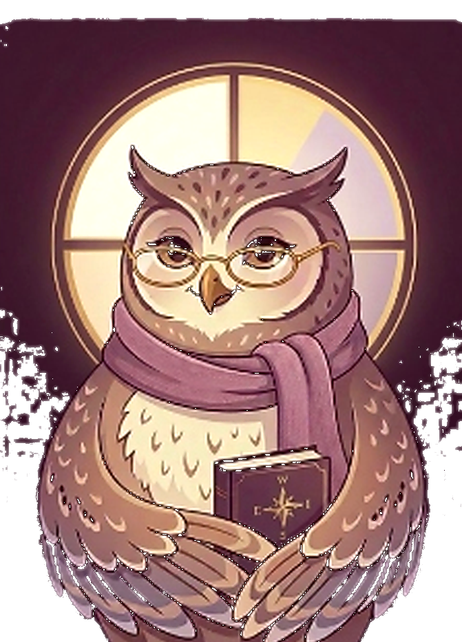 Professor Owlivia — wise mentor guide